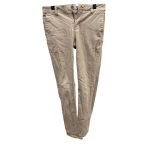 RSQ Slim Straight Chino Pants Mens 28x32 Khaki Tan Casual Twill Trousers flaw